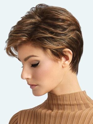 Boston Mono | The premium synthetic fiber is individually knotted on the entire top for natural movement and parting flexibility. Boston Mono | The premium synthetic fiber is individually knotted on the entire top for natural movement and parting flexibility.