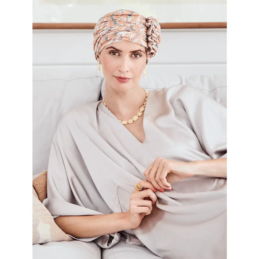 HocLotus Turban | Orange Elements | 1008-4022 HocLotus Turban | Orange Elements | 1008-4022
